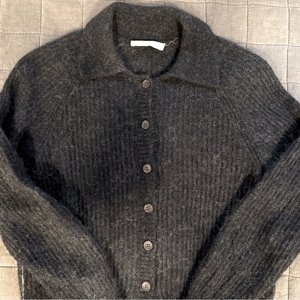 Gently used alpaca wool cardigan!